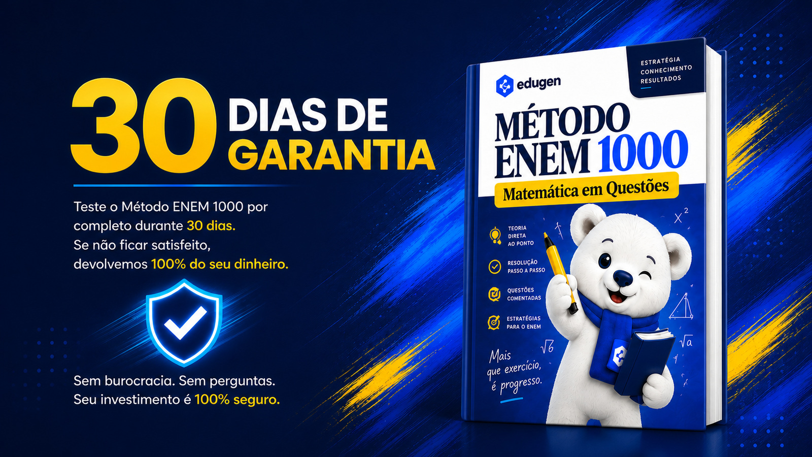 30 dias de garantia do Método ENEM 1000